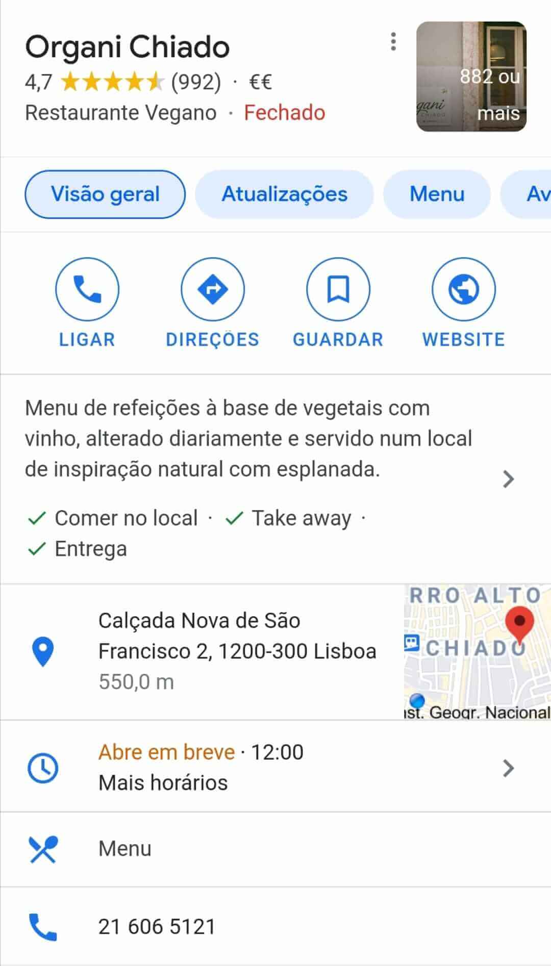 Google MyBusiness profile example Google MyBusiness profile example