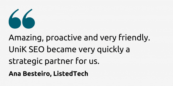 Testemunho de cliente da ListedTech